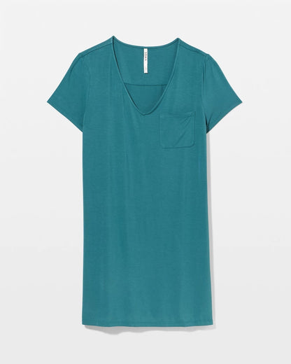 Short-Sleeve Sleepshirt - CERULEAN TEAL | Soma Women