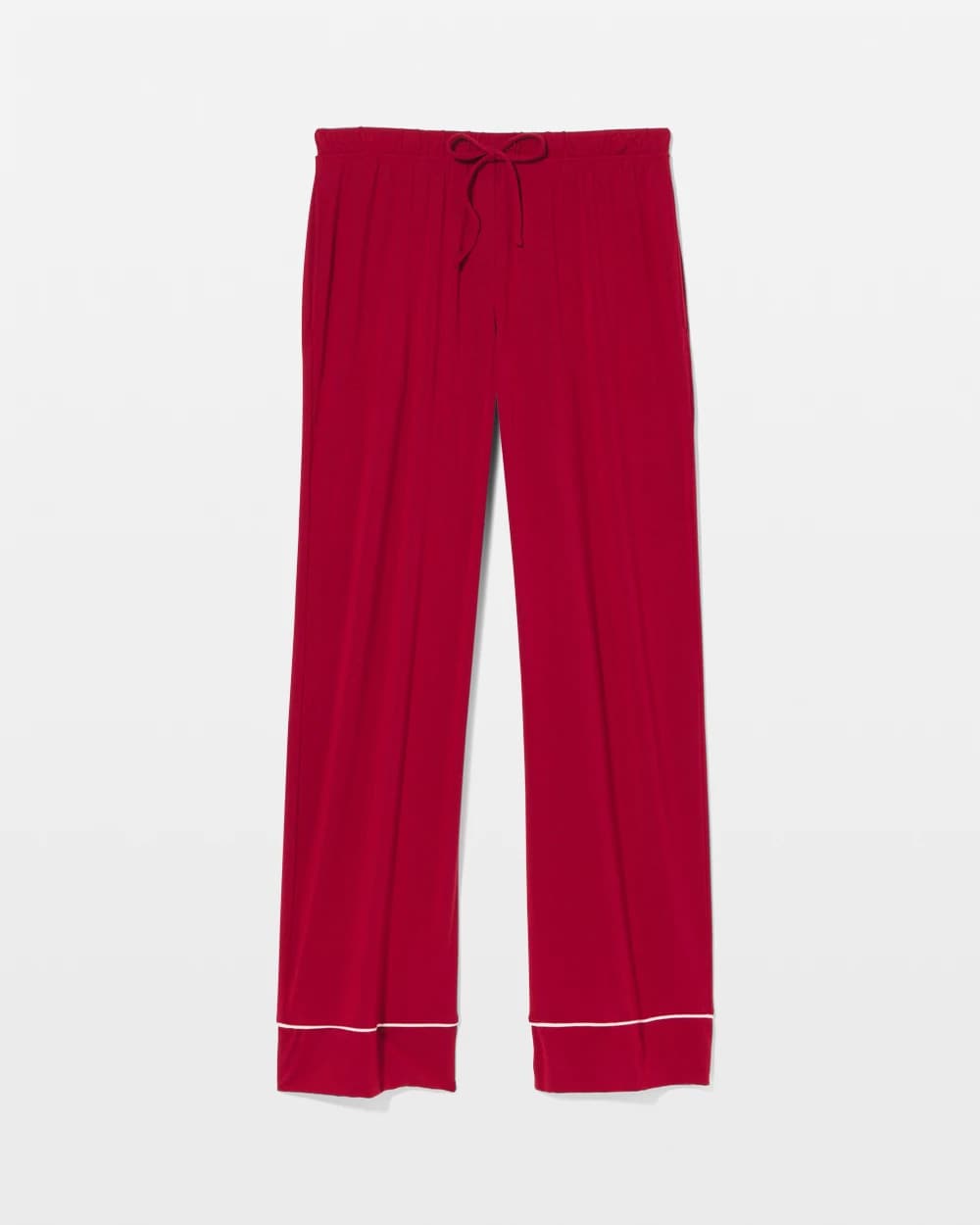 Pajama Pant w/ Cuff and Piping - PAINT THE TOWN RED | Soma Women