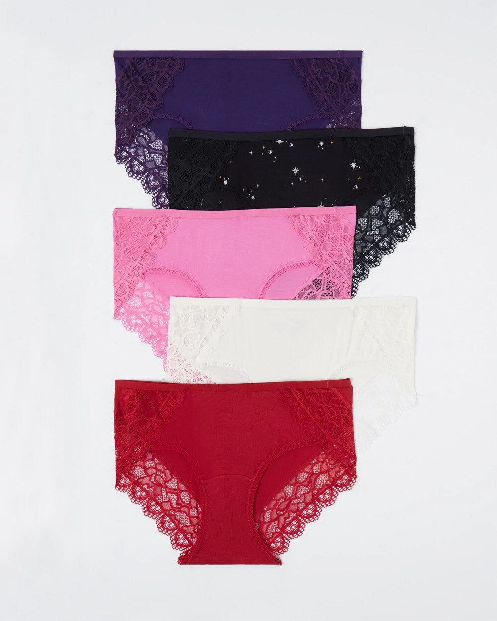 Hipster Panty with Enchanting Lace 5 Pack - POET PINK MULTIPACK | Soma Women