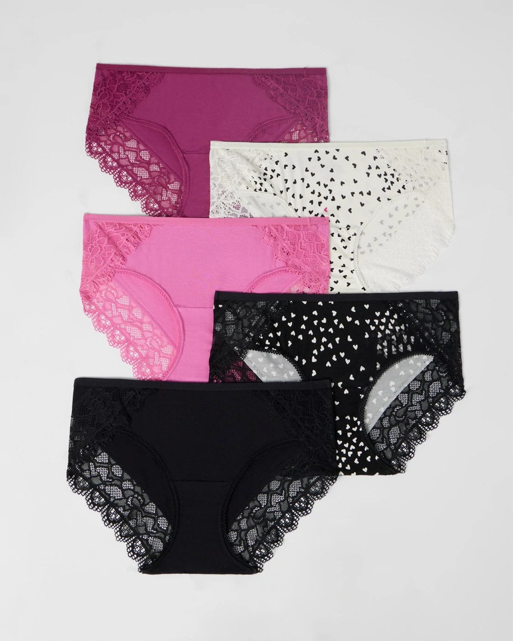 Hipster Panty with Enchanting Lace 5 Pack - HEARTBREAKER MULTIPACK | Soma Women