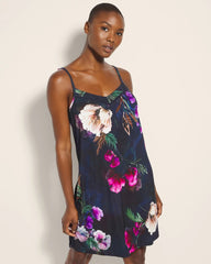 Chemise with Piping - FLEUR EVER DRAMA NAVY | Soma Women