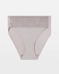 Edge High-Leg Panty with Lace - MINERAL GRAY | Soma Women