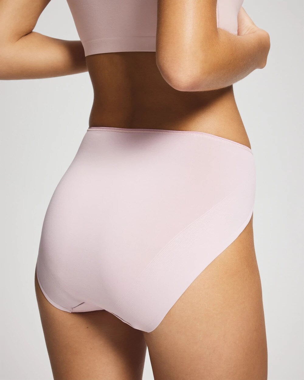 Tummy High-Leg Brief Panty with Lace - AMETHYST BLUSH | Soma Women