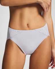Tummy High-Leg Brief Panty with Lace - BLUE OPAL | Soma Women