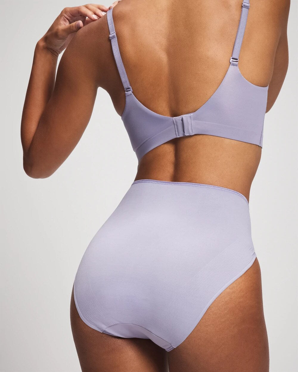 Tummy High-Leg Brief Panty with Lace - LAVENDER CLOUD | Soma Women
