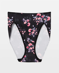 High-Leg Brief Panty - FLORAL DREAMS BLACK MINI | Soma Women