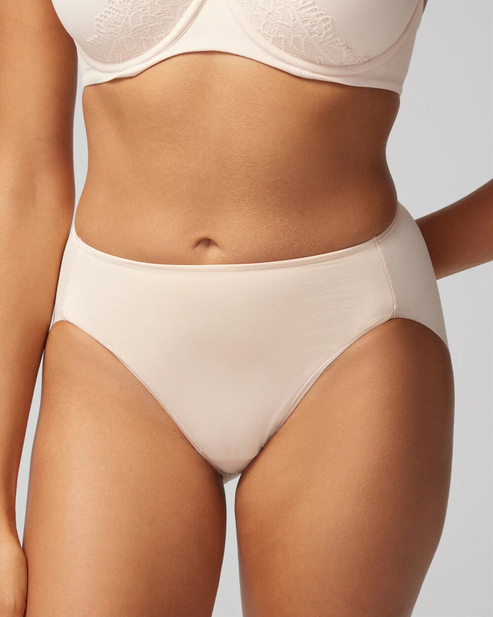 High-Leg Brief Panty - PALE SAND | Soma Women