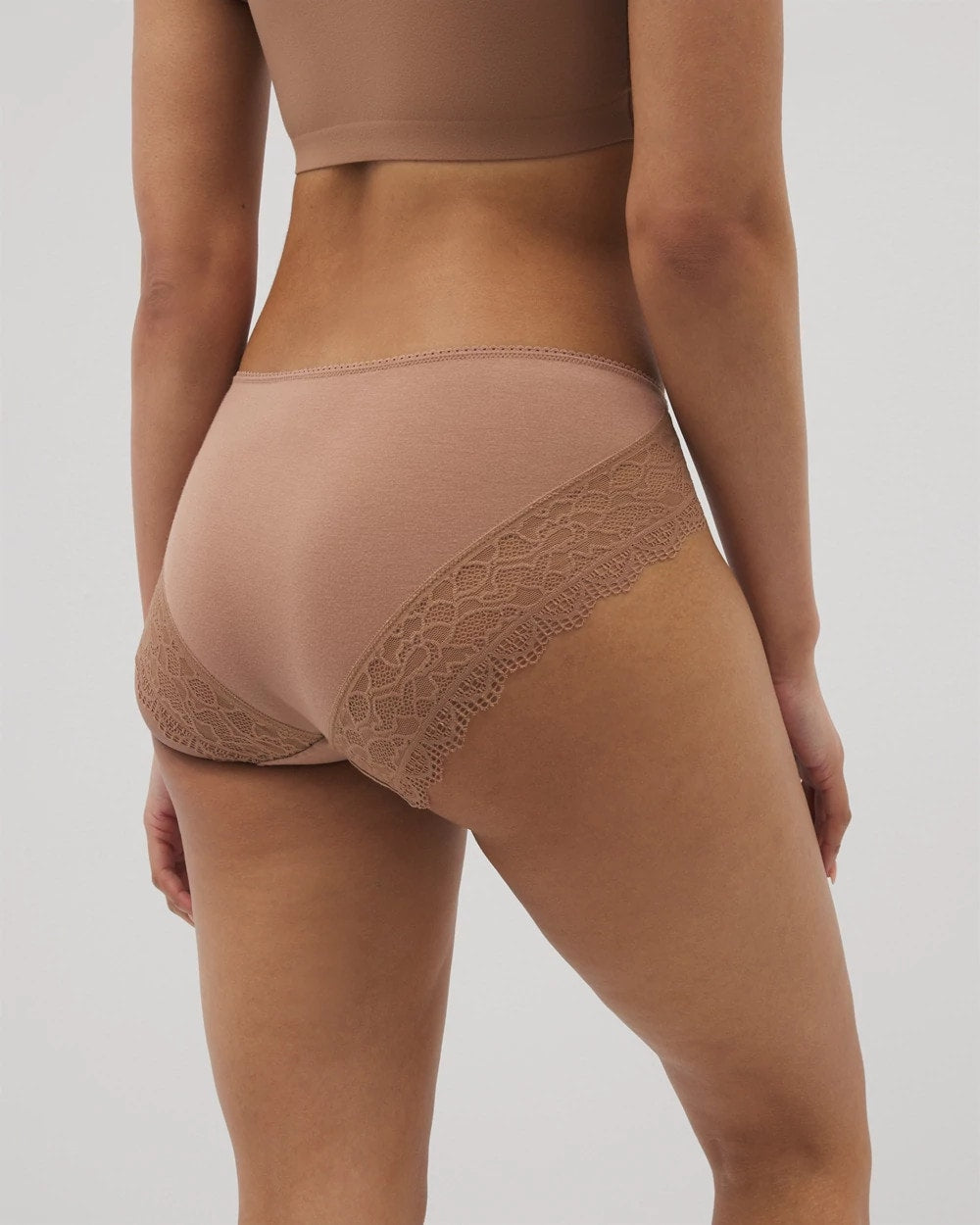 High-Leg Panty with Enchanting Lace - WARM SIENNA | Soma Women