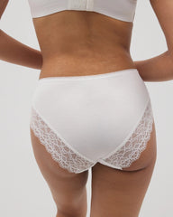 High-Leg Panty with Enchanting Lace - OPTIC WHITE | Soma Women