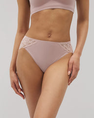 High-Leg Panty with Enchanting Lace - ADOBE ROSE | Soma Women
