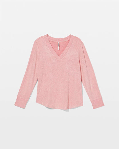 Long Sleeve Pajama Tee - CAMEO PINK/DUSTY ROSE | Soma Women