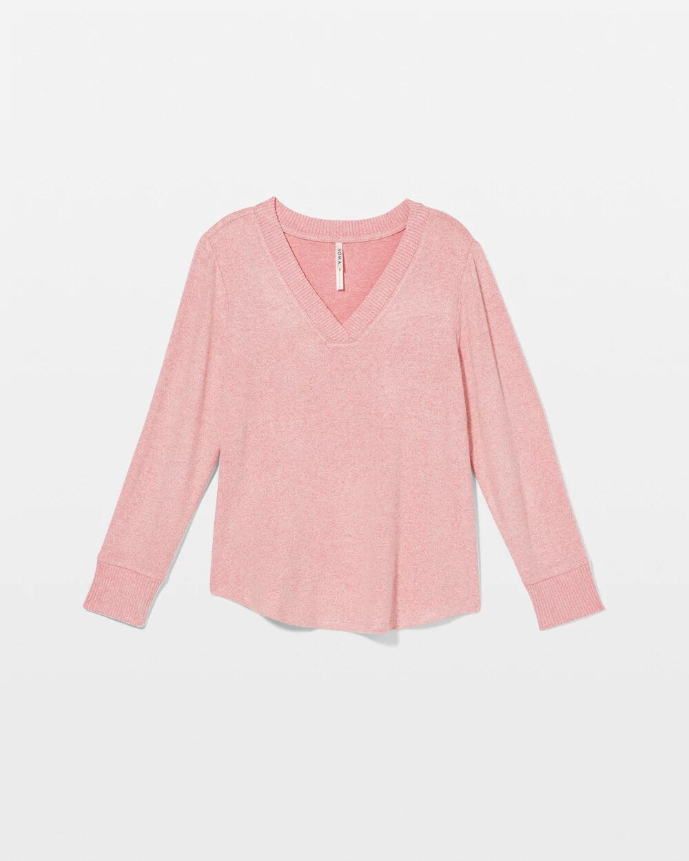 Long Sleeve Pajama Tee - CAMEO PINK/DUSTY ROSE | Soma Women