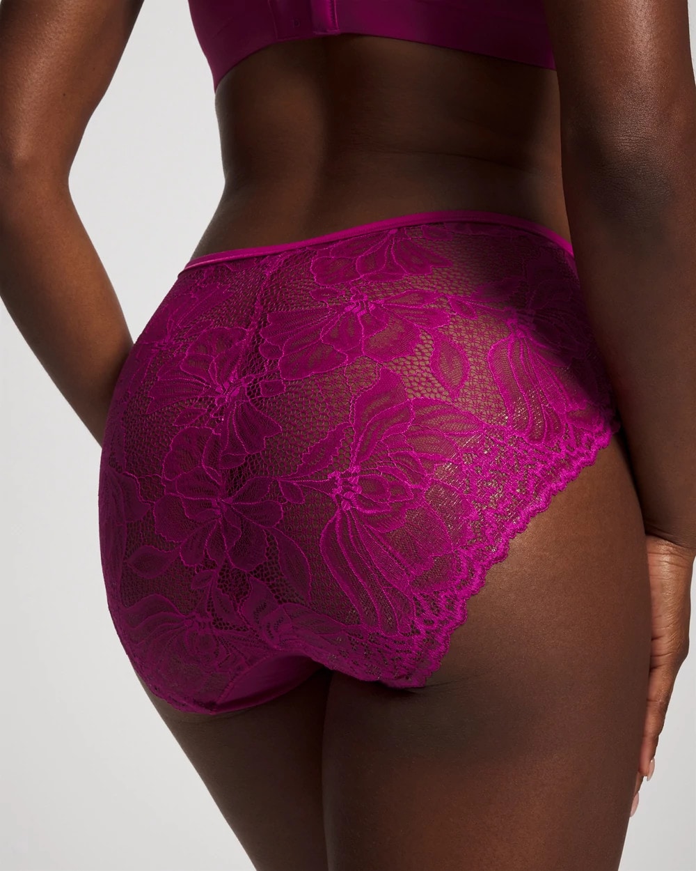 Lace Back High-Leg Panty - MAGENTA ORCHID | Soma Women