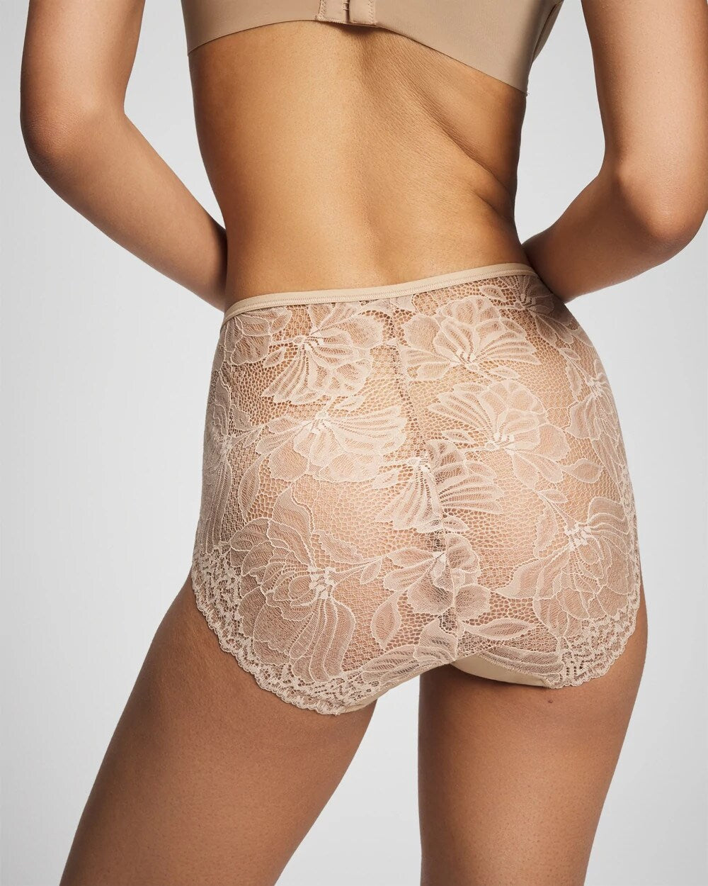 Lace Back High-Leg Panty - WARM AMBER | Soma Women