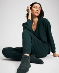 Banded Pajama Bottom - GREEN JOLIE | Soma Women
