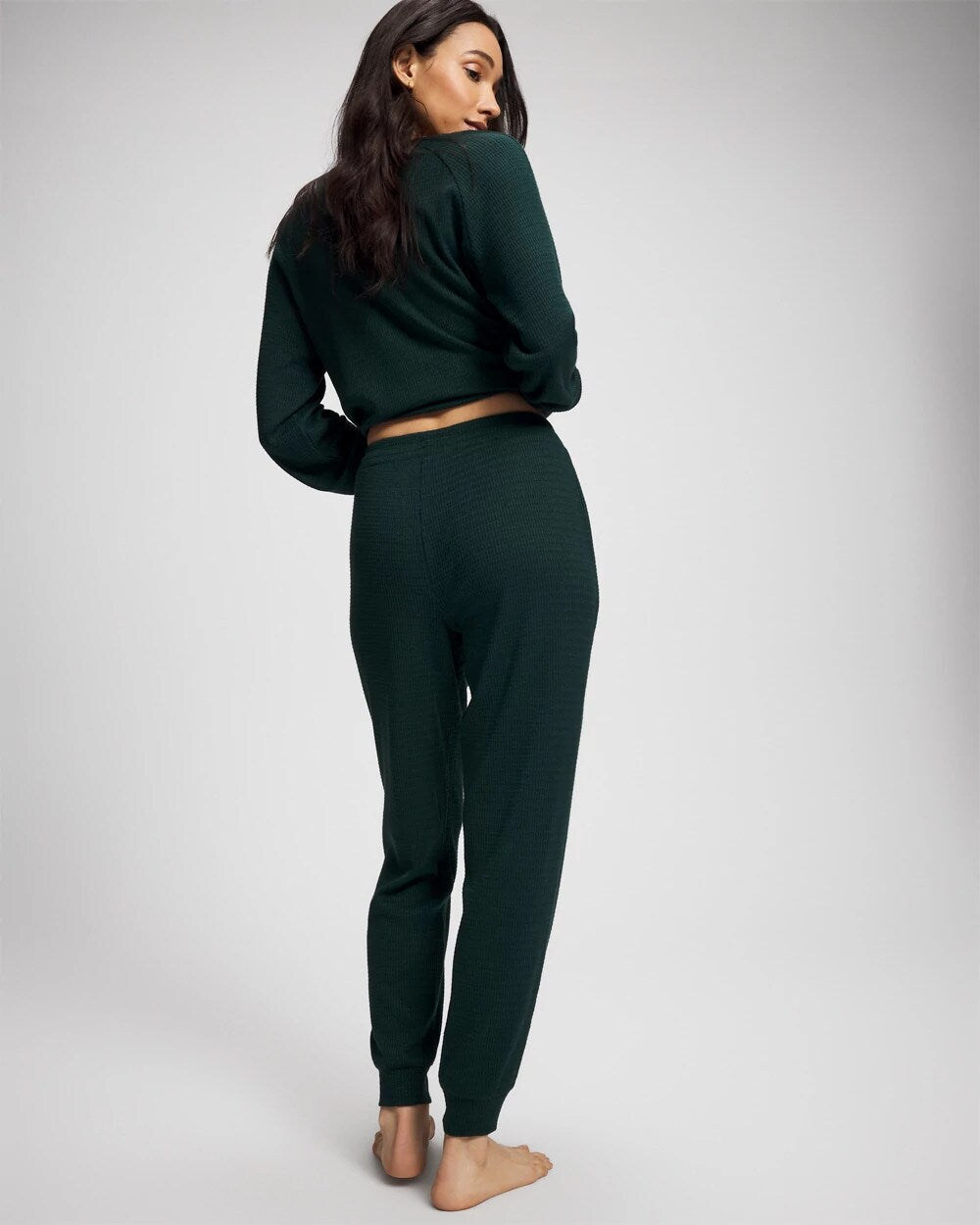 Banded Pajama Bottom - GREEN JOLIE | Soma Women