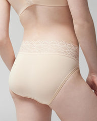 High-Leg Panty with Enchanting Lace - PALE SAND | Soma Women