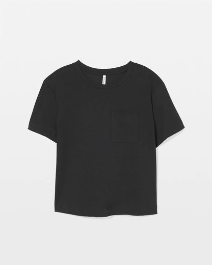 Short-Sleeve Pocket Pajama Tee - BLACK | Soma Women