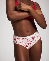 Cotton High-Leg Panty - ENCHANTED TOILE CHAMPAGNE | Soma Women