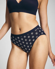Cotton High-Leg Panty - BELLE FOULARD MINI NAVY | Soma Women