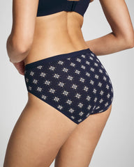 Cotton High-Leg Panty - BELLE FOULARD MINI NAVY | Soma Women