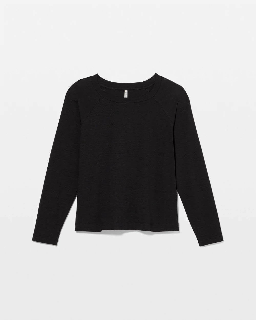 Most Loved Cotton Long Sleeve Pajama Tee - BLACK | Soma Women