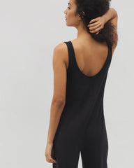 Henley Jumpsuit - BLACK | Soma Women
