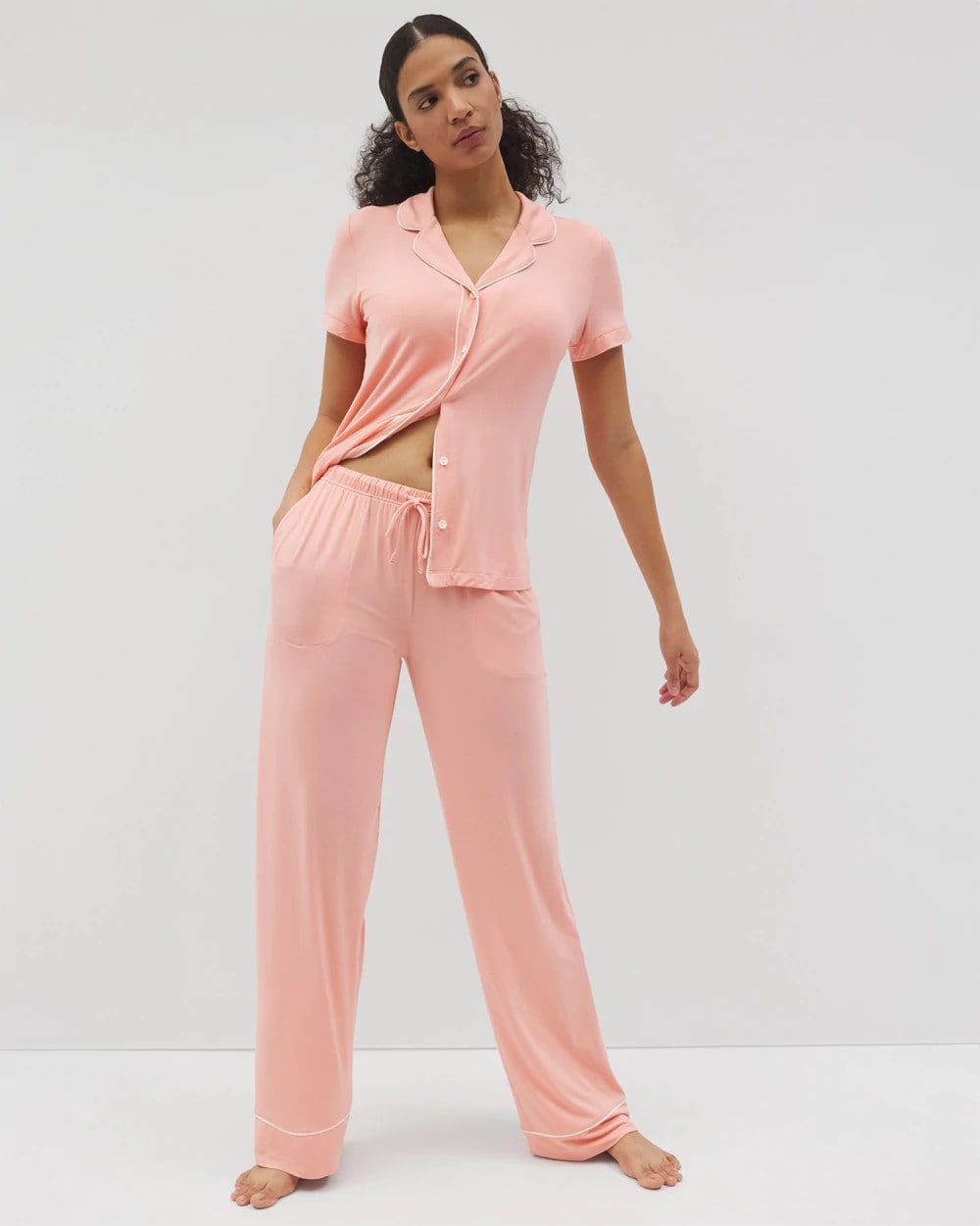 Solid Piped Pajama Pants - PALOMA GLOW | Soma Women