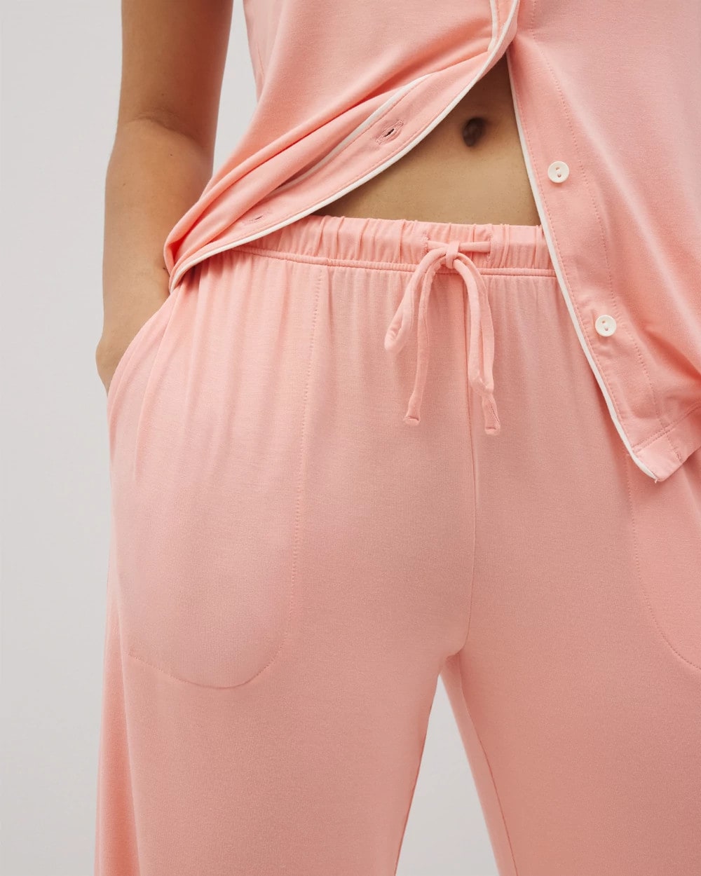 Solid Piped Pajama Pants - PALOMA GLOW | Soma Women