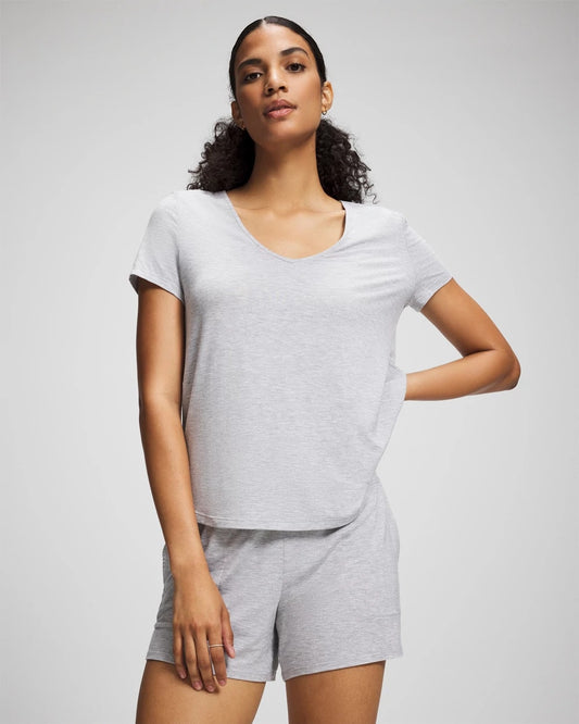 Pajama Shorts - HEATHER OPAL GRAY | Soma Women