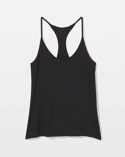 Lightweight Rib Knit Pajama Cami - BLACK | Soma Women