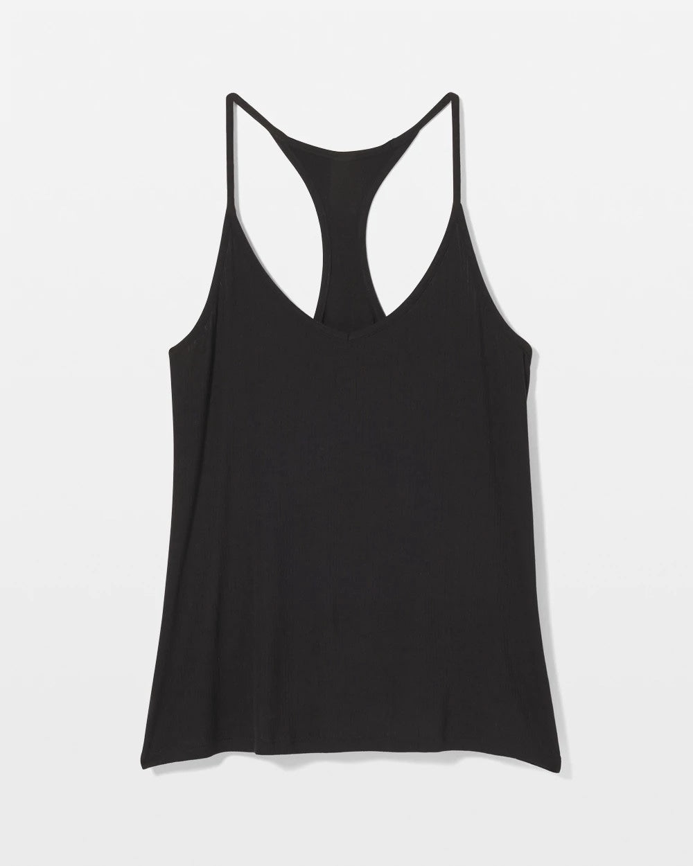 Lightweight Rib Knit Pajama Cami - BLACK | Soma Women