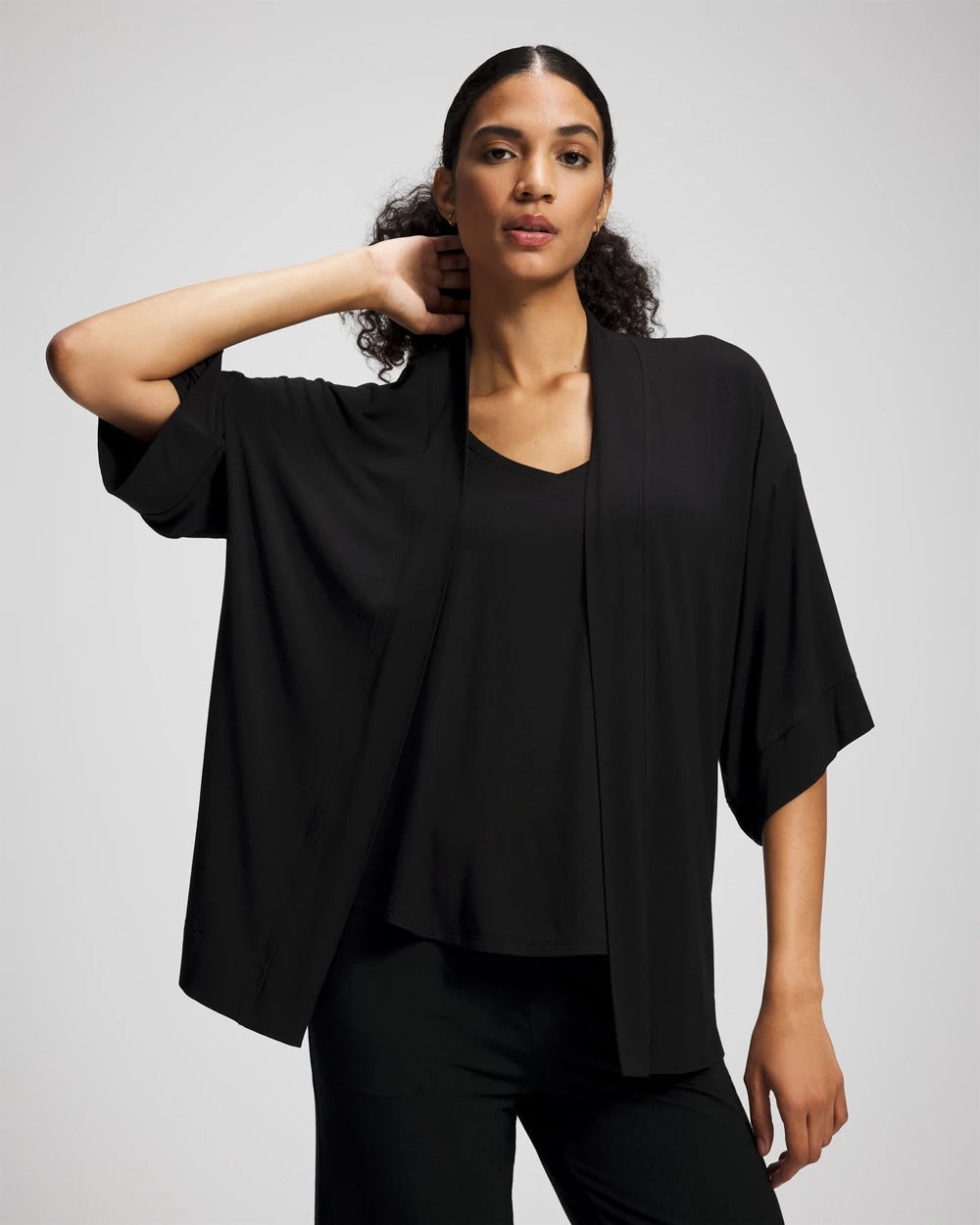 Pajama Cardi - BLACK | Soma Women