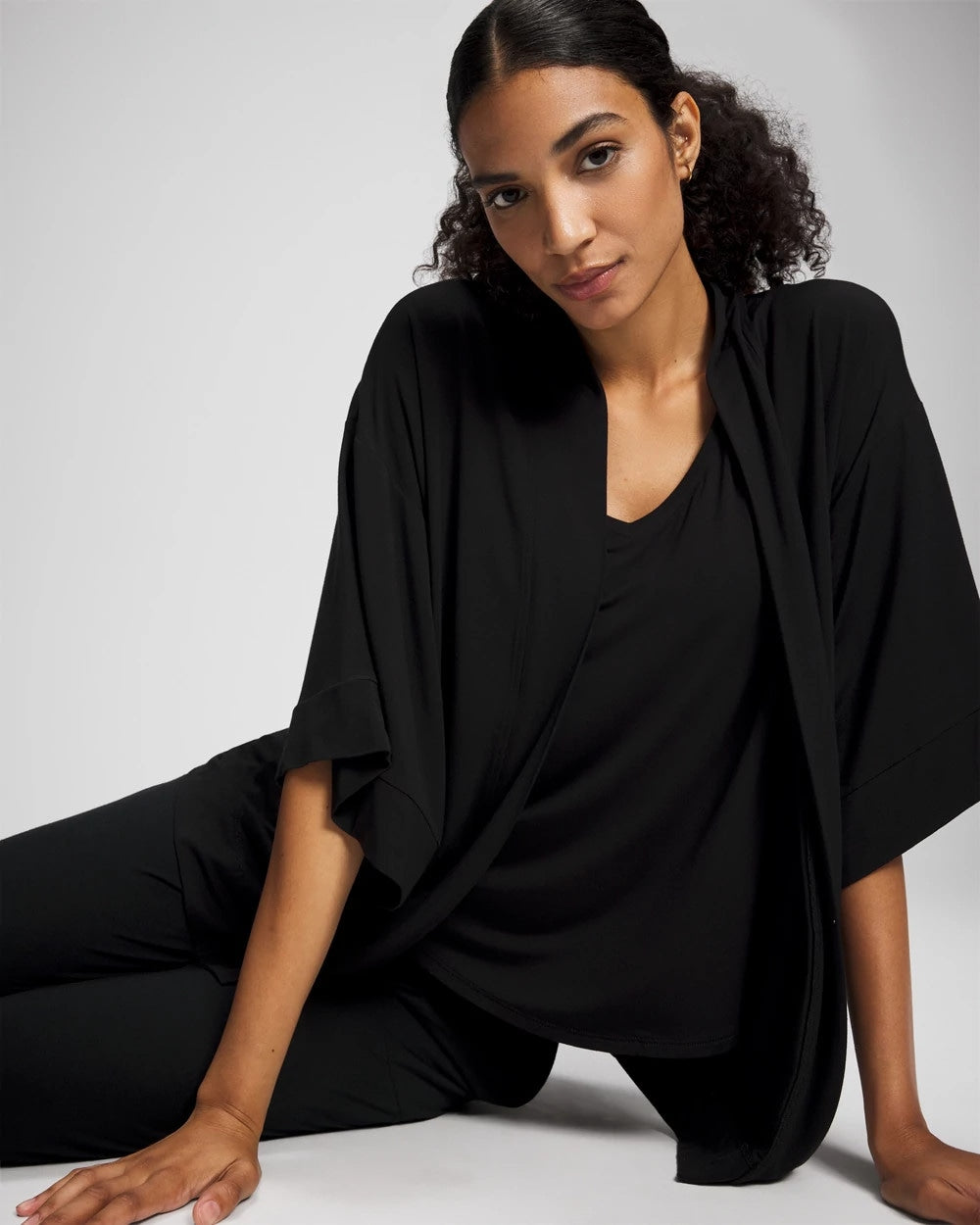 Pajama Cardi - BLACK | Soma Women