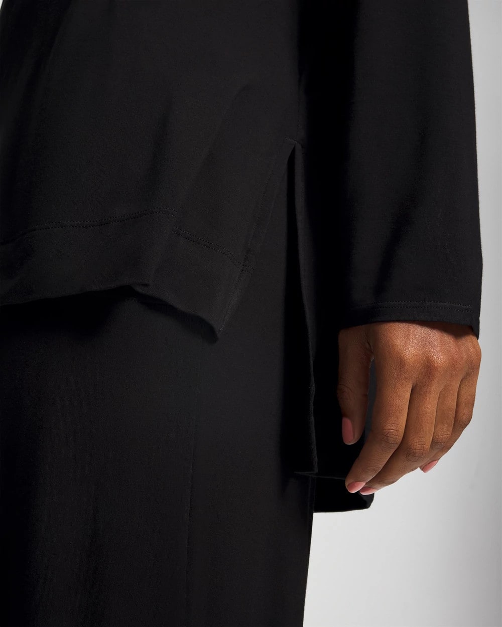 Long Sleeve Pajama Tee - BLACK | Soma Women