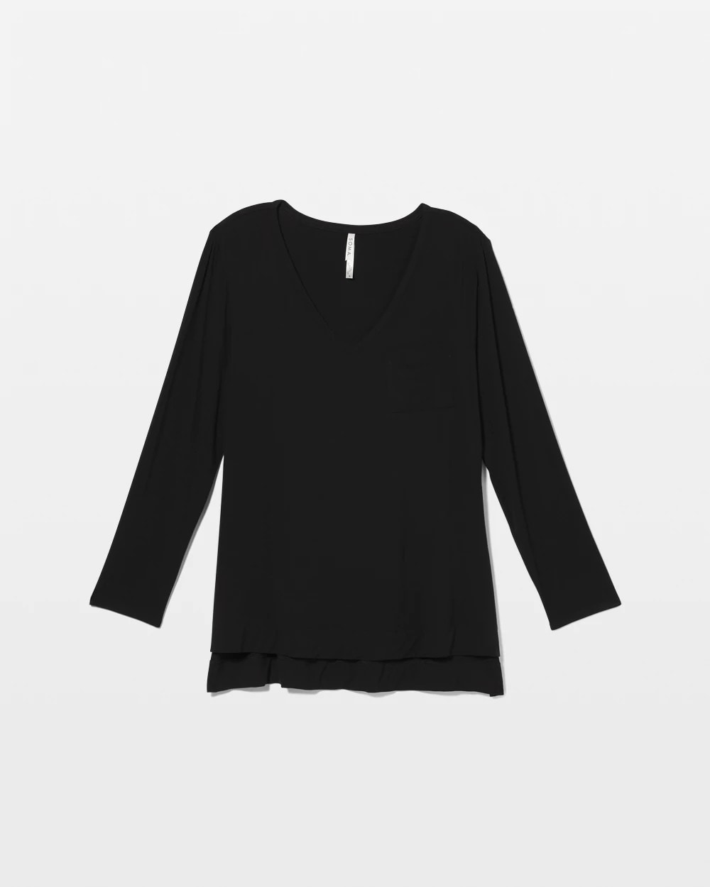 Long Sleeve Pajama Tee - BLACK | Soma Women