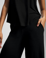 Cropped Pajama Pants - BLACK | Soma Women