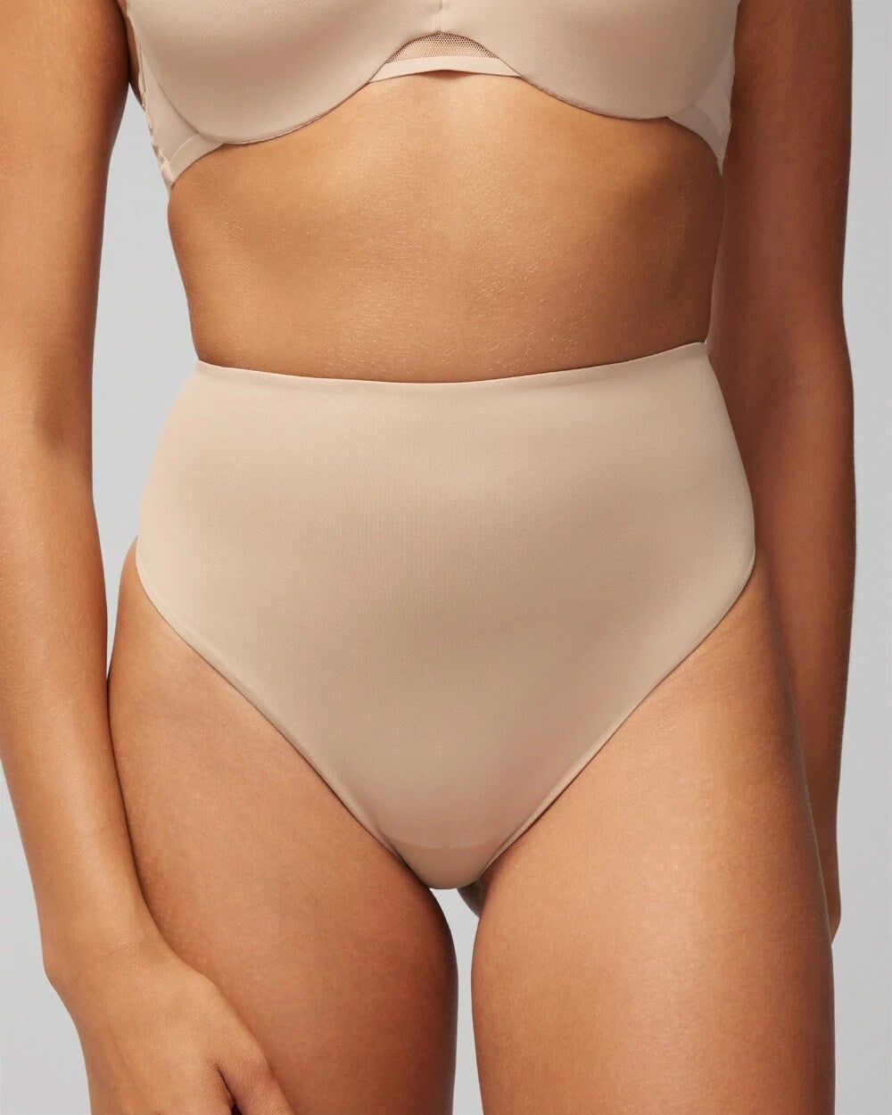 Tummy High-Waist Thong Panty - WARM AMBER | Soma Women