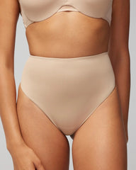 Tummy High-Waist Thong Panty - WARM AMBER | Soma Women