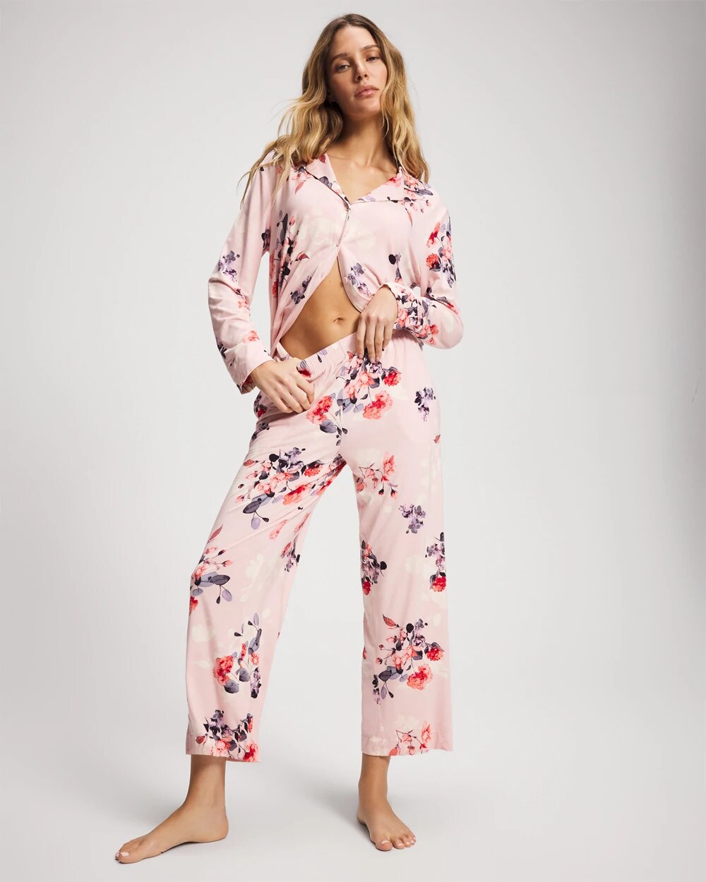 Ankle Pajama Pants - FLORAL DREAMS PINK BLUSH | Soma Women