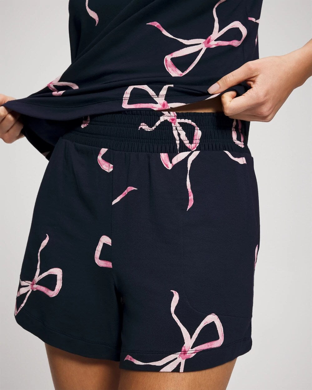 Pajama Shorts - BELOVED BOWS GRAND NAVY | Soma Women