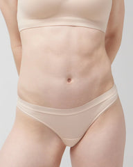Cotton Thong Panty - PALE SAND | Soma Women