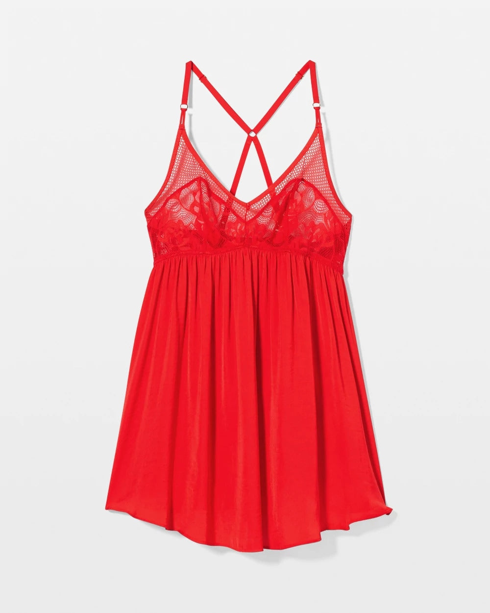 Satin Babydoll Chemise - DARE ME RED | Soma Women