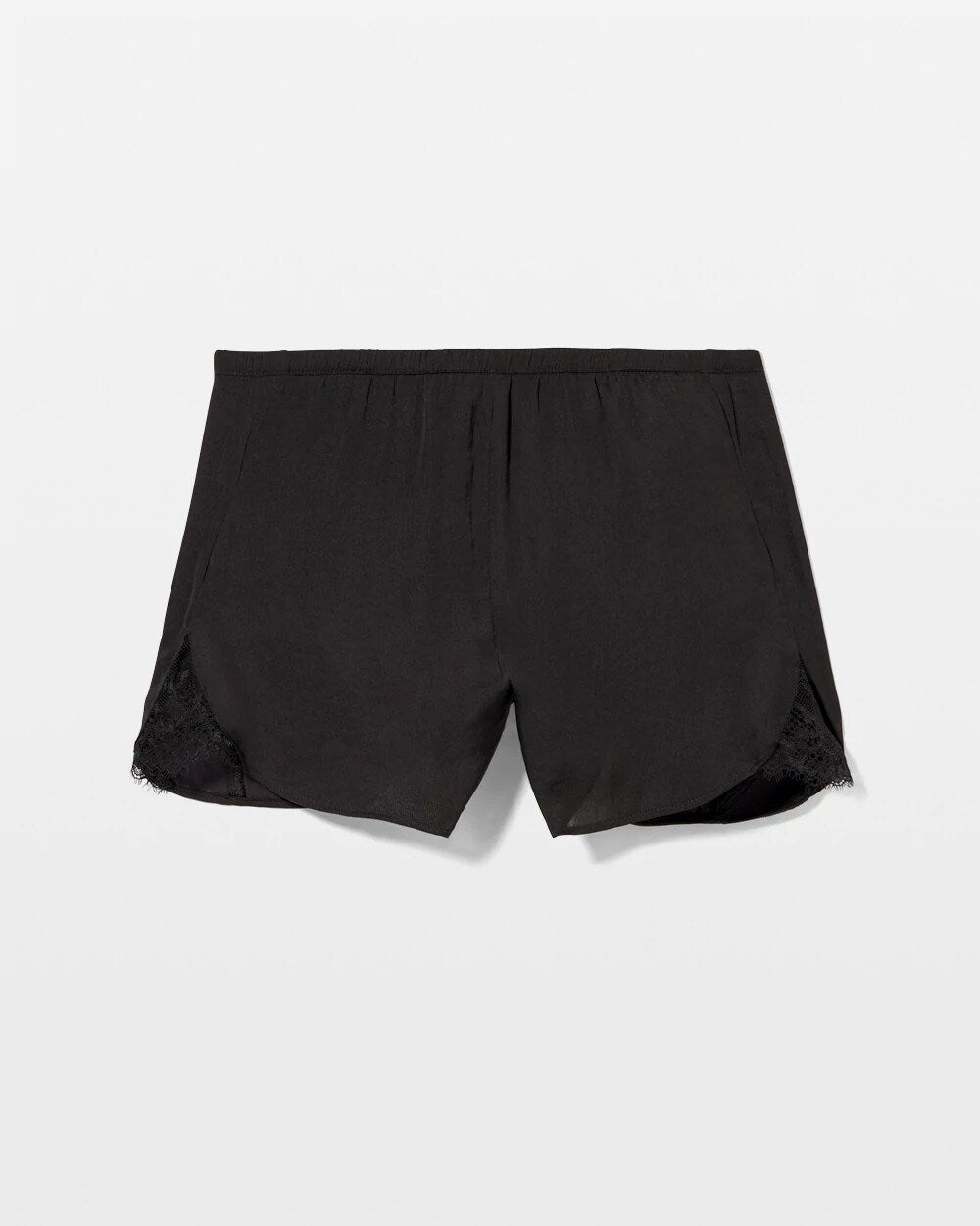 Lace Trim Pajama Short - BLACK | Soma Women