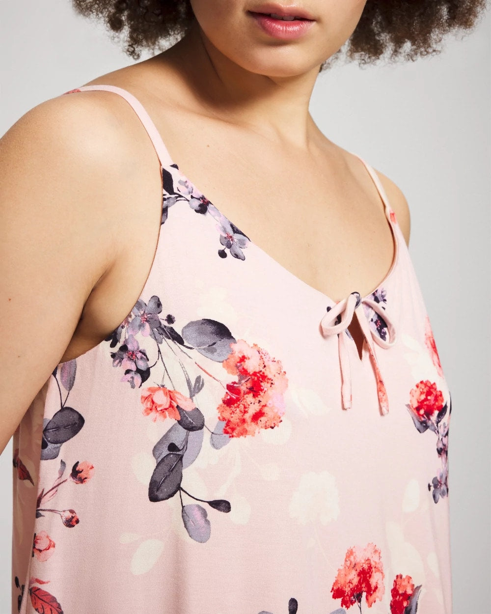 Tie Front Chemise - FLORAL DREAMS PINK BLUSH | Soma Women