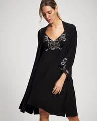 Lace Robe - BLACK | Soma Women