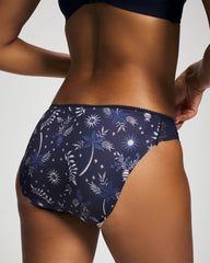 Edge Bikini Panty with Lace - BOTANICAL TILE NAVY M | Soma Women