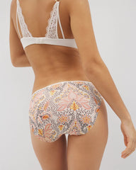 Edge Bikini Panty with Lace - VINE PAISLEY CHAMPAGNE M | Soma Women