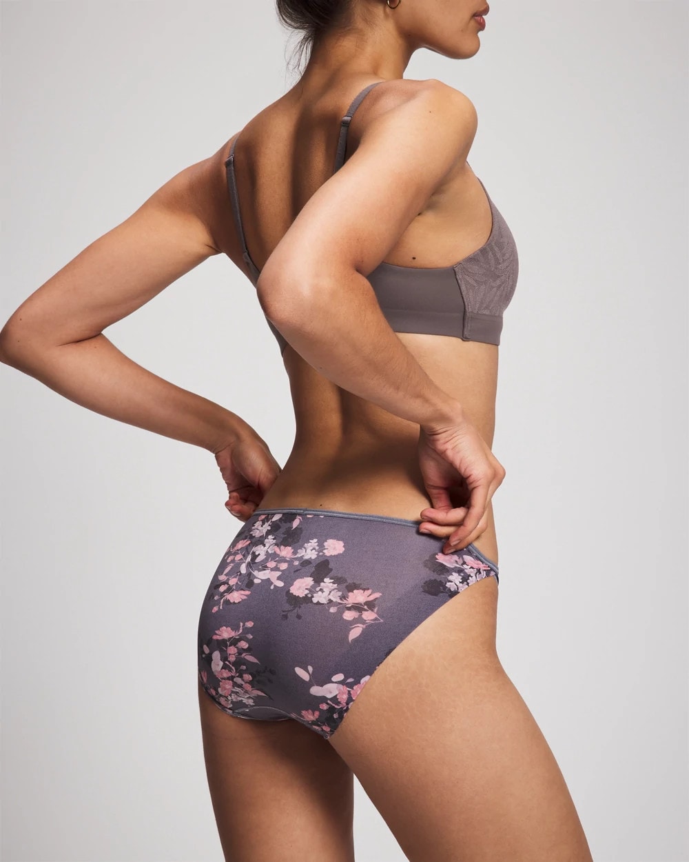 Edge Bikini Panty - FLORAL DREAMS MINI GRAY | Soma Women