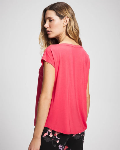 Short Sleeve Boat Neck Top - HEARTS DESIRE | Soma Women